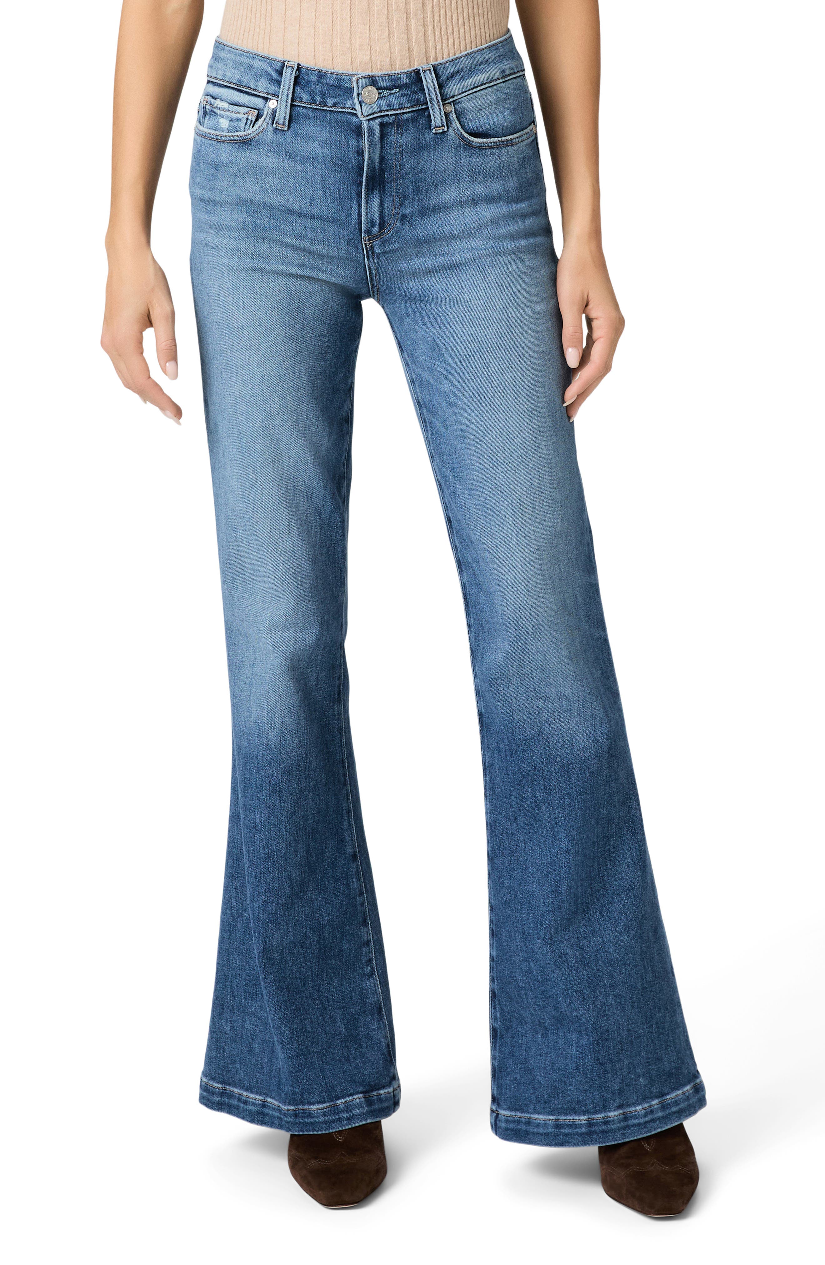 PAIGE Genevieve High Waist Bootcut Jeans