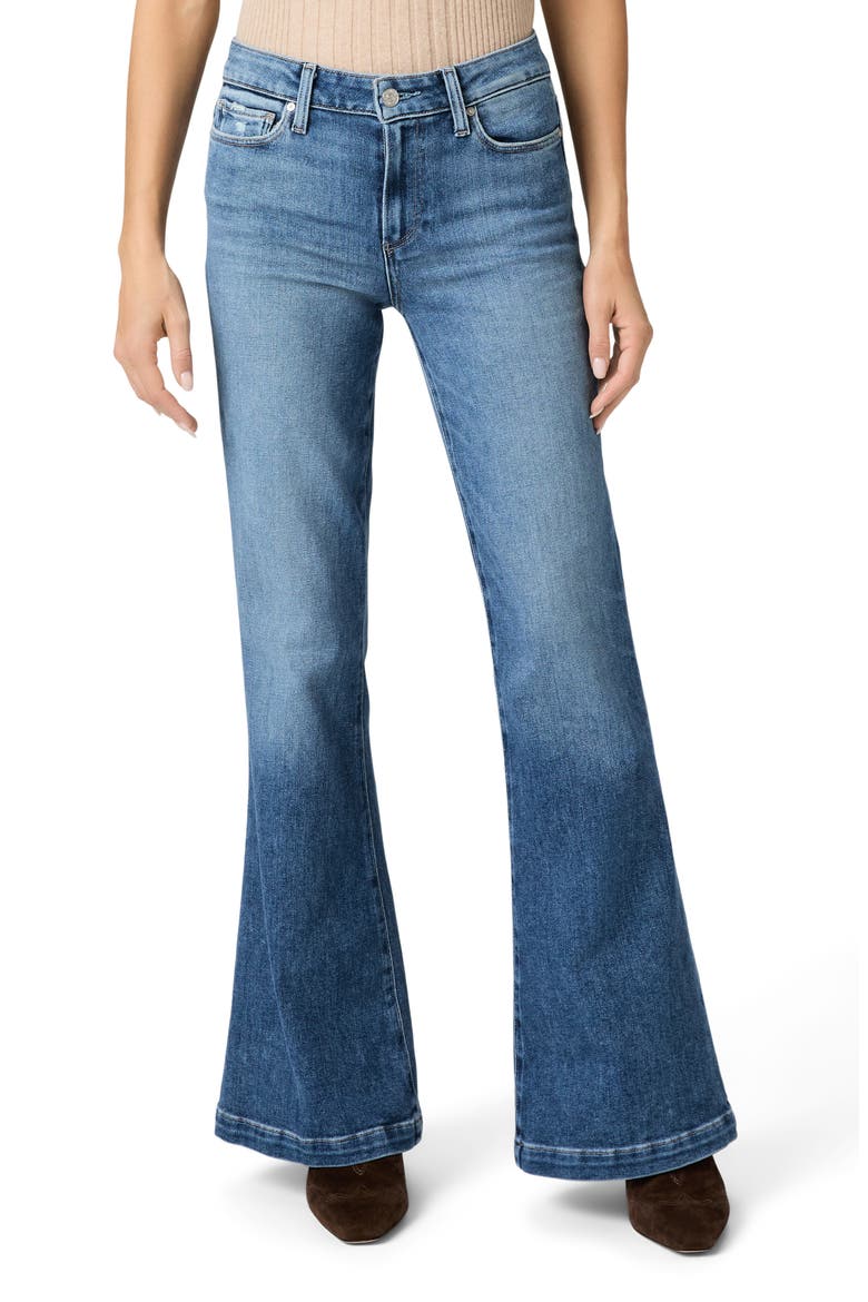 Genevieve High Waist Bootcut Jeans, Main, color, BOOKSHELF