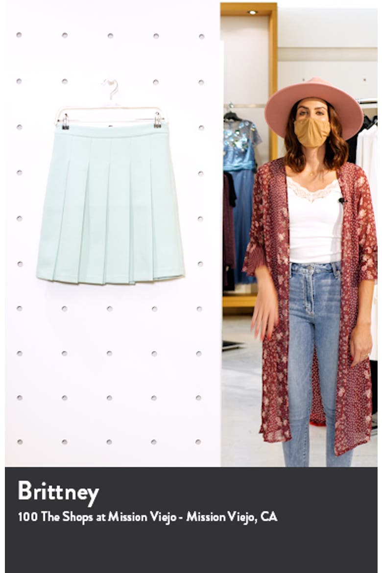 x Atlantic-Pacific Pleated Miniskirt video