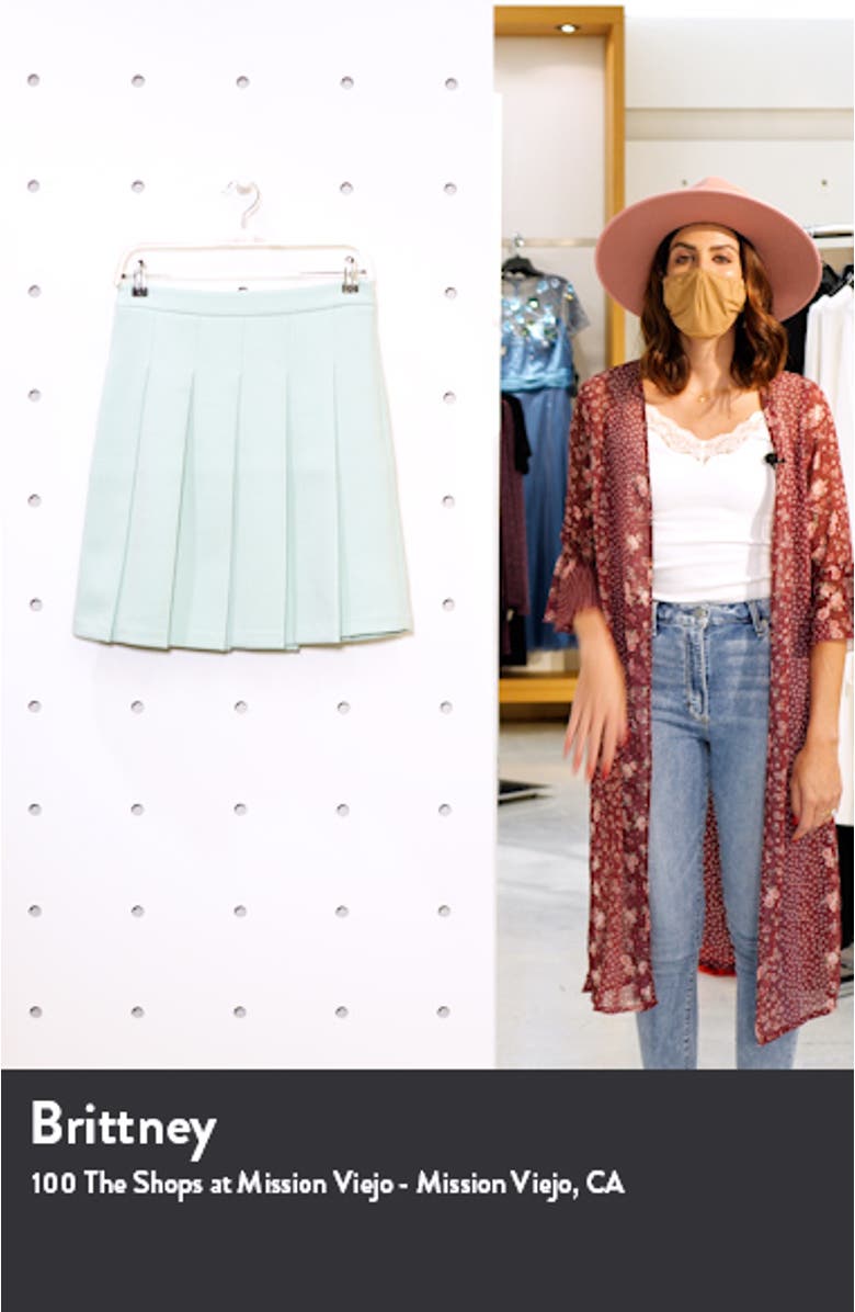 x Atlantic-Pacific Pleated Miniskirt, sales video thumbnail