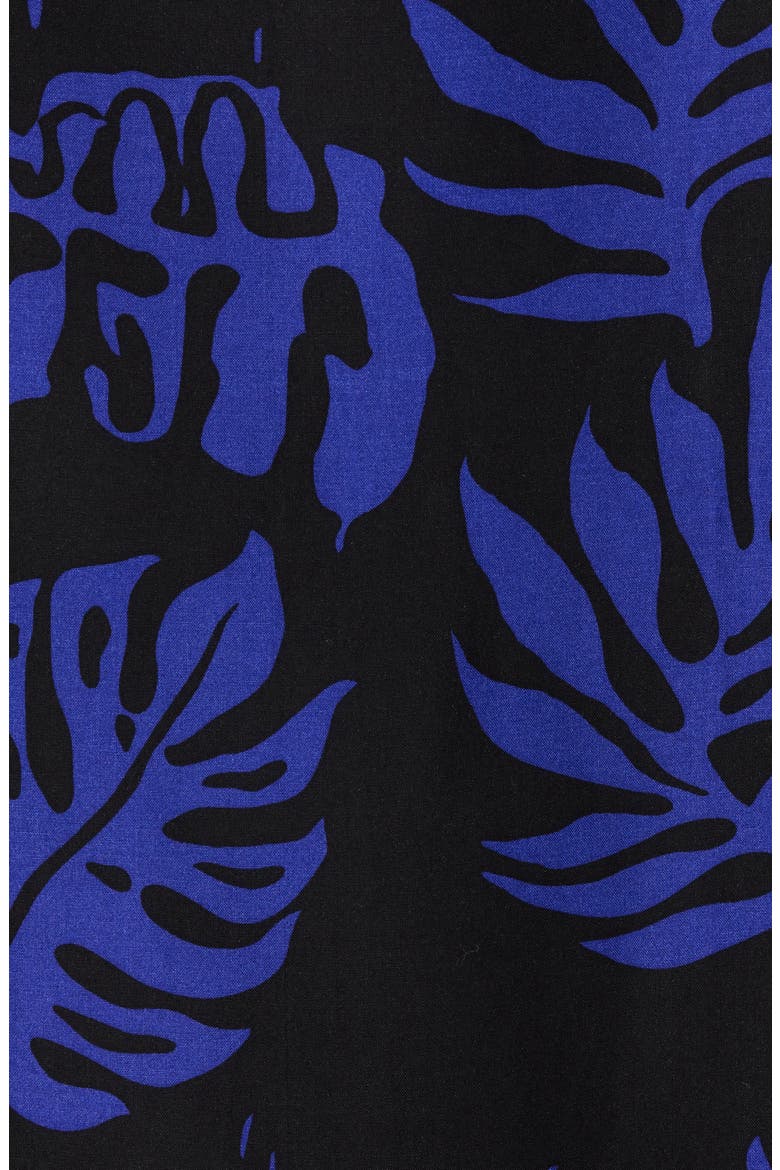 Van Doren Print Camp Shirt, Alternate, color, ROYAL COBALT