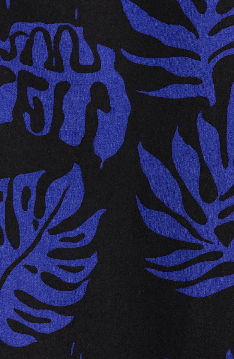 Vans Van Doren Print Camp Shirt, Alternate, color, Royal Cobalt