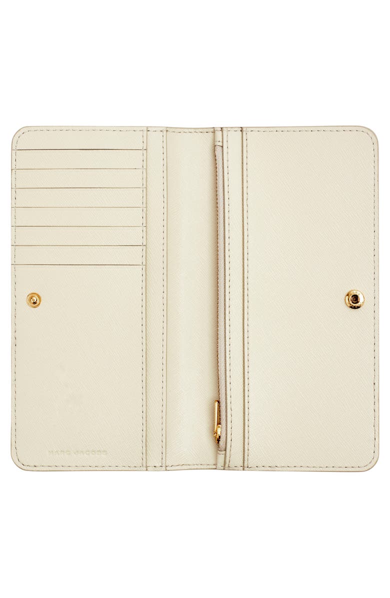 Marc Jacobs The Utility Snapshot DTM Saffiano Leather Wallet, Alternate, color, Khaki Multi