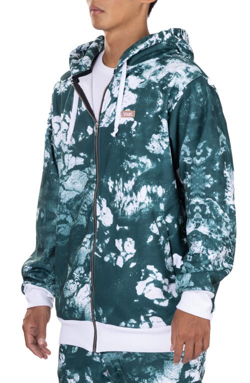 Vast Seafoam Recycled Polyester Zip Hoodie In White