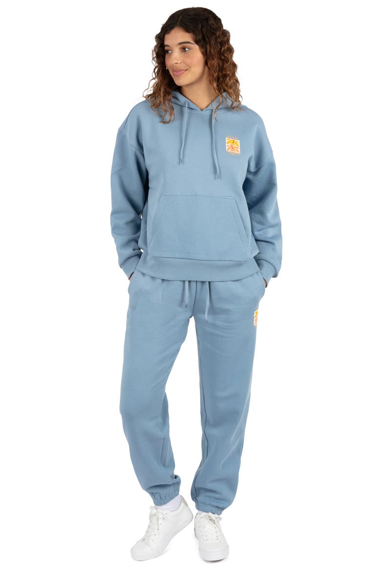 Stacked Fleece Sweatpants, Alternate, color, SAILING