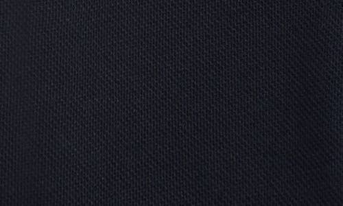 Moncler Kids' Tipped Stretch Cotton Piqué Polo In Blue