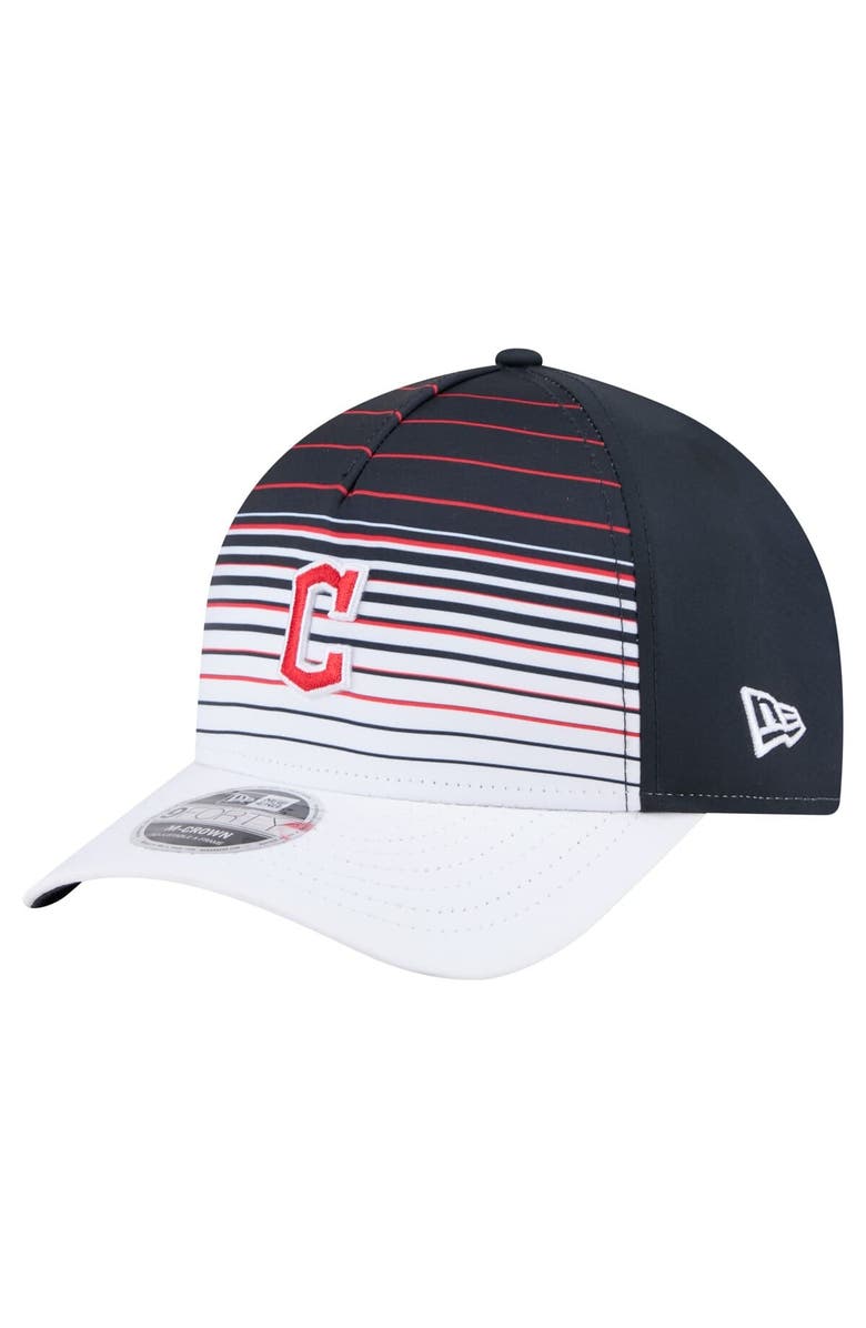 New Era Men's New Era  Navy Cleveland Guardians Gradient 9FORTY M-Crown Adjustable Hat, Main, color, Navy