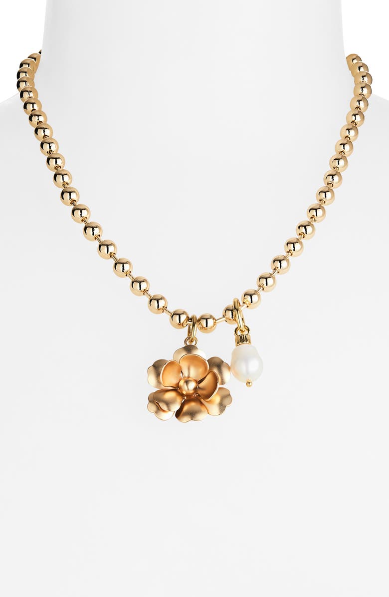 ROXANNE ASSOULIN The Flower Meets the Pearl Necklace, Alternate, color, 