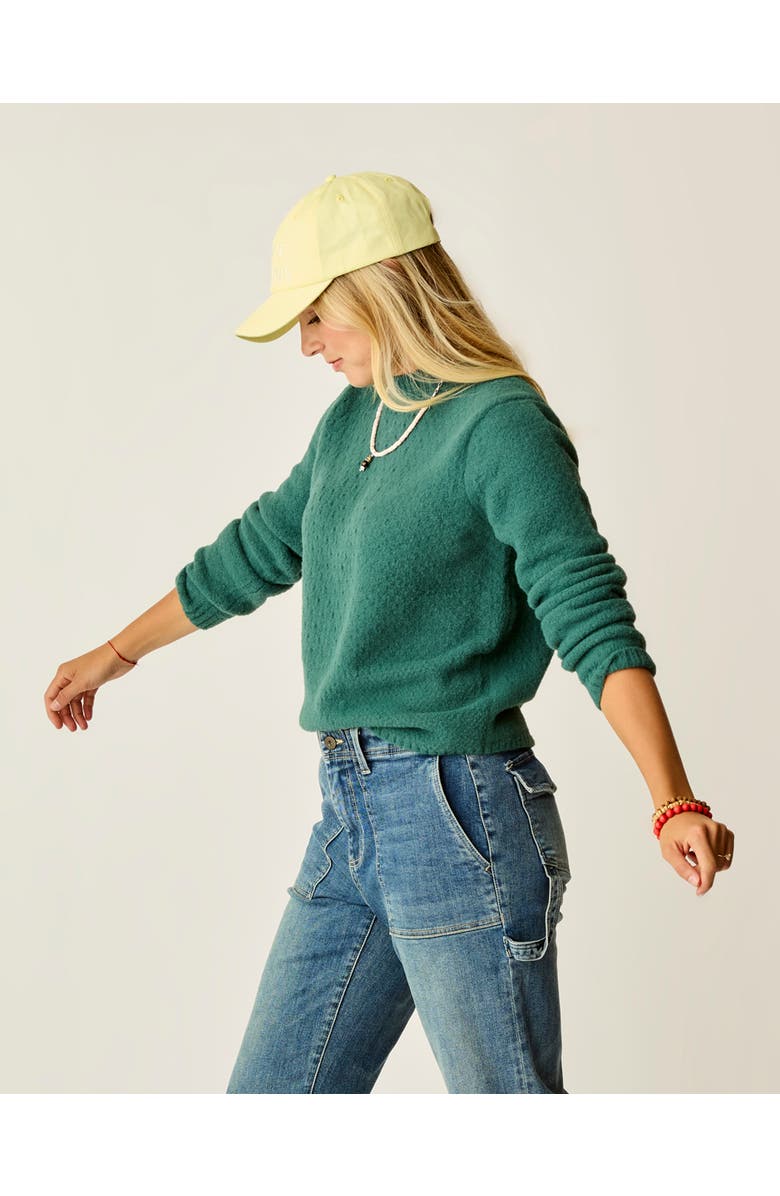 Carve Designs Monroe Stitched Sweater, Alternate, color, Bistro