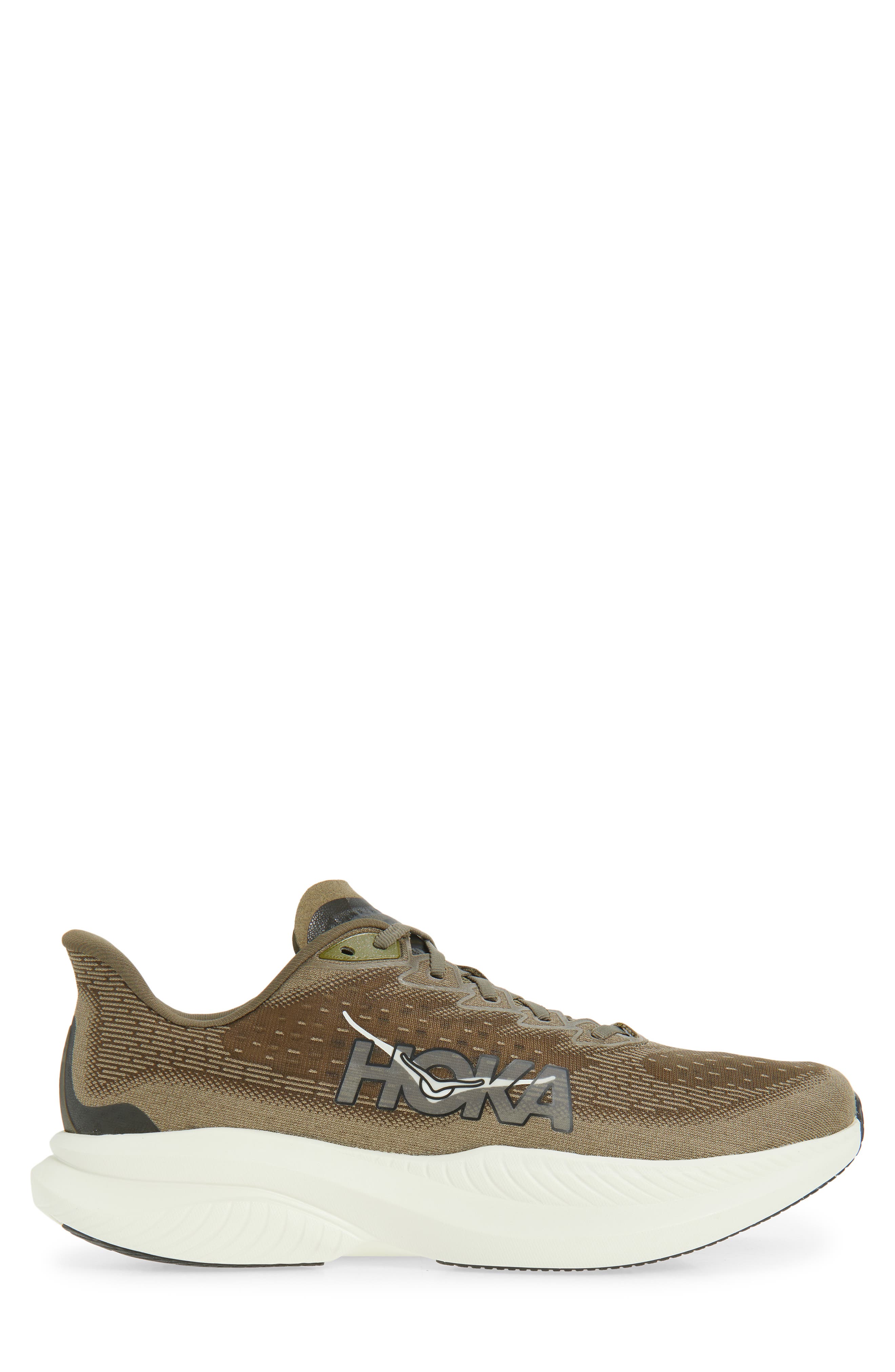 HOKA Mach 6 Running Shoe, Alternate, color, Antique Olive / Truffle Salt