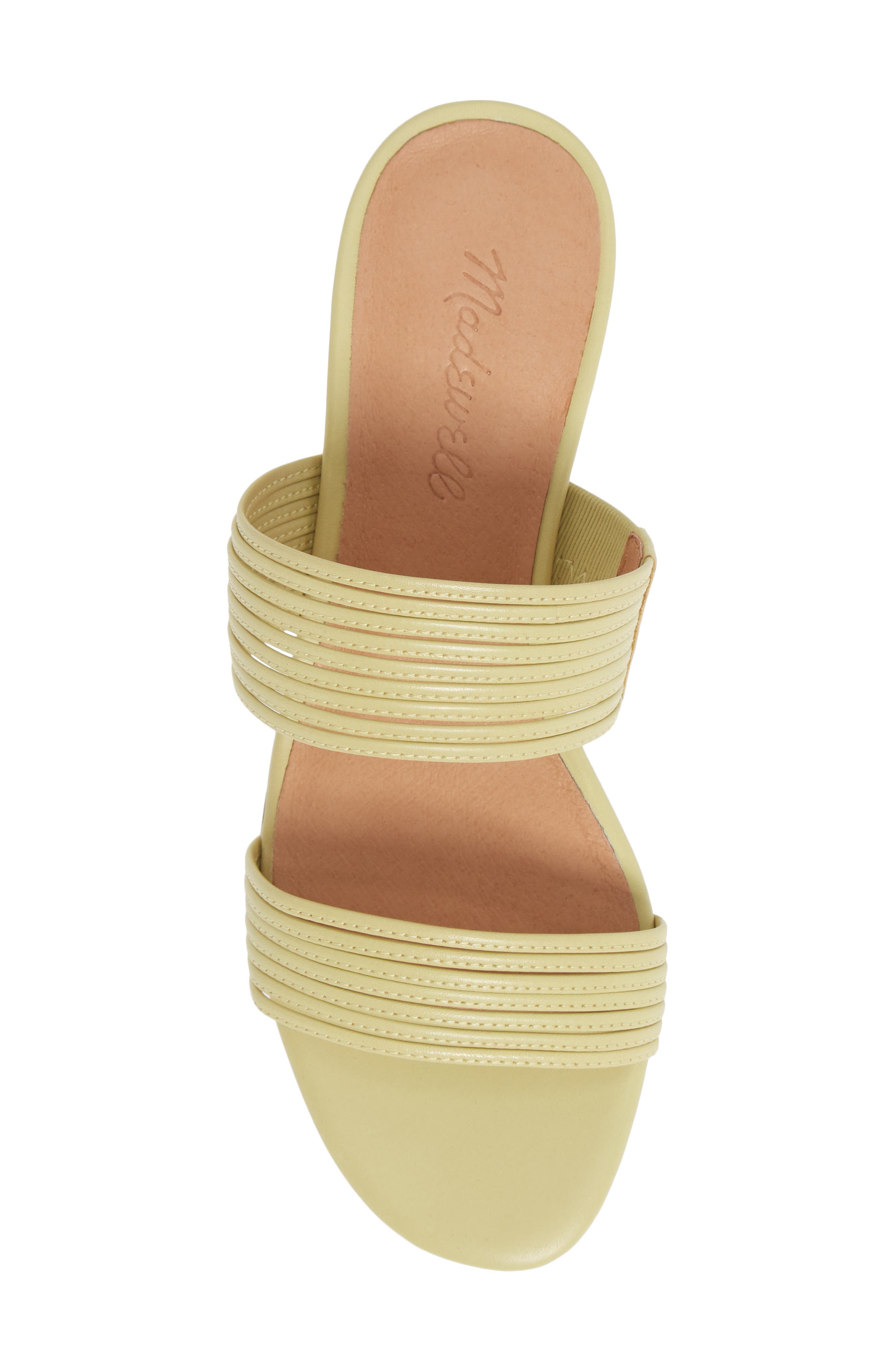The Meg Slide Sandal, Alternate, color, PALE LEMONGRASS LEATHER