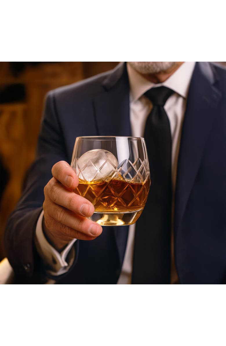 FINAL TOUCH Hand-Cut On The Rock Glass 5 Piece Set, Alternate, color, Clear