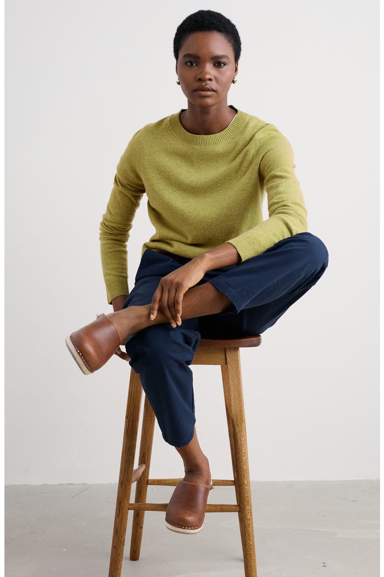 Greeb Rocks Merino Wool Blend Crewneck Sweater, Alternate, color, KNIT MELANGE PICKLE