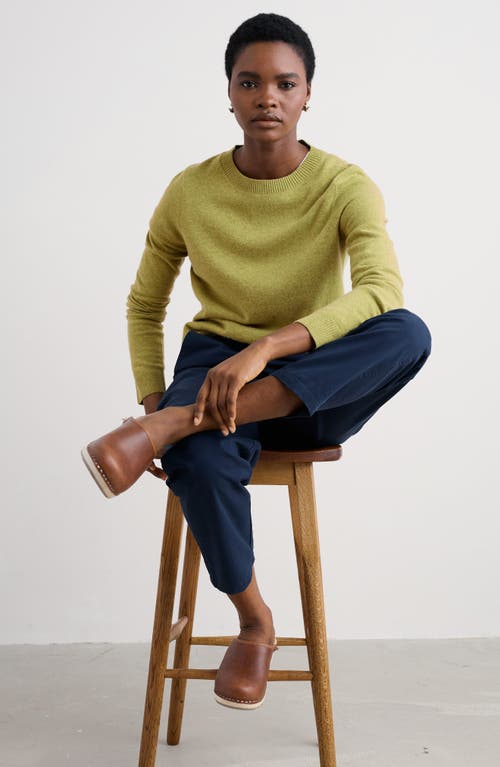 Seasalt Cornwall Greeb Rocks Merino Wool Blend Crewneck Sweater In Green