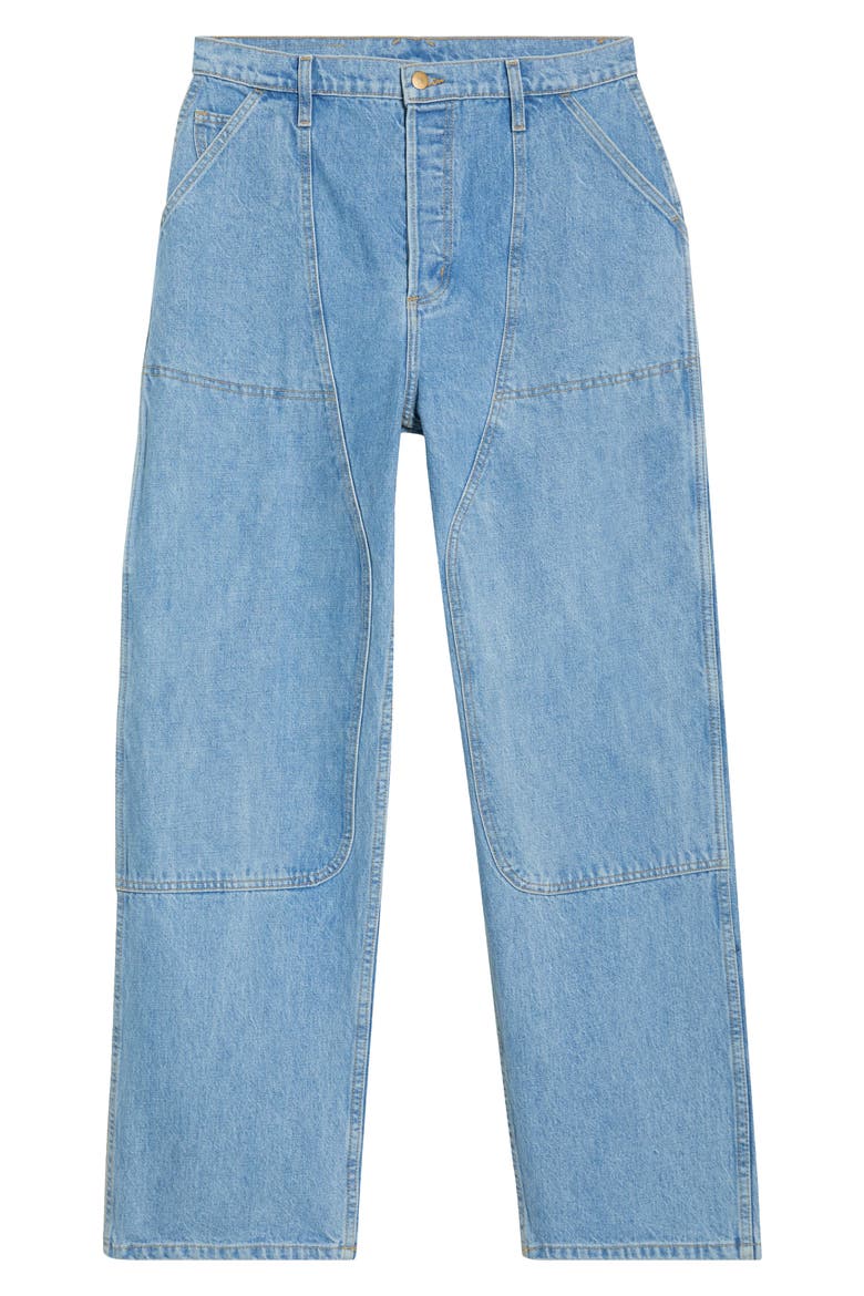 Straight Leg Jeans, Alternate, color, LIGHT WASHED INDIGO