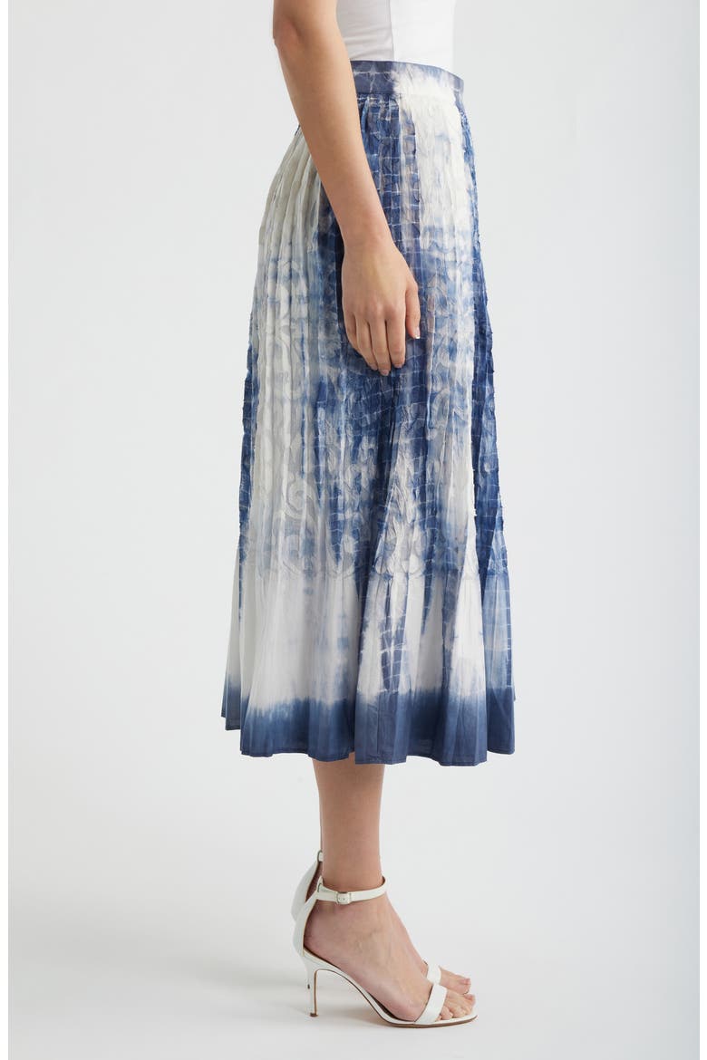 Andie Print Silk Maxi Skirt, Alternate, color, TIDE
