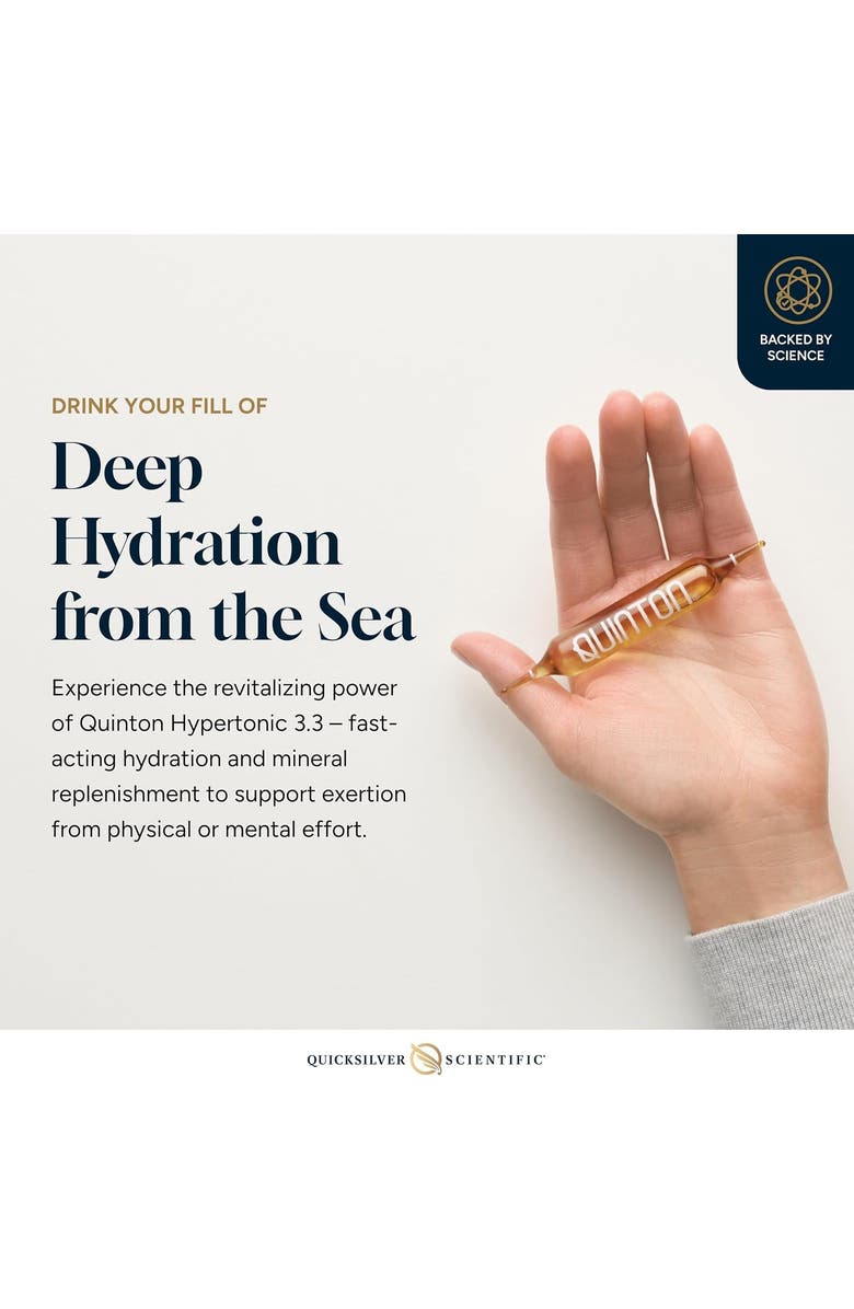 Quicksilver Scientific Original Quinton Hypertonic Sea Water Liquid Supplement, Alternate, color,