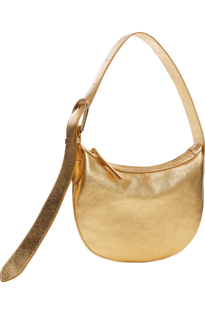 MANGO Leather Shoulder Bag, Alternate, color,