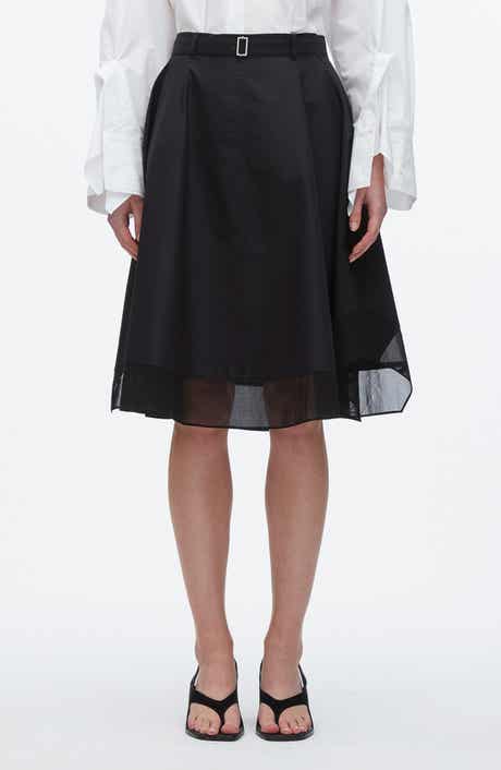 3.1 Phillip Lim Belted A-Line Chiffon Skirt