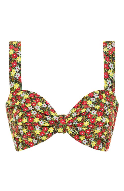 Montce Sienna Floral Hayden Bikini Top In Multi