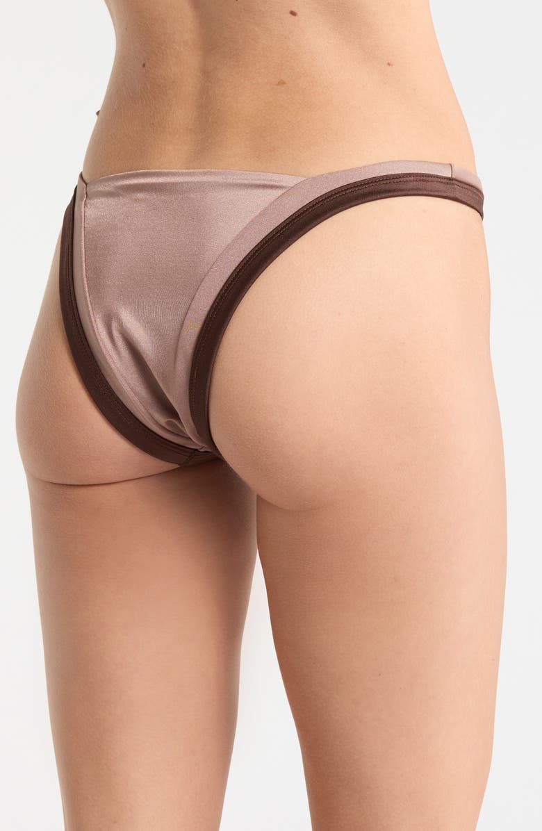 Maaji Trinity Reversible Bikini Bottoms, Alternate, color, Brown