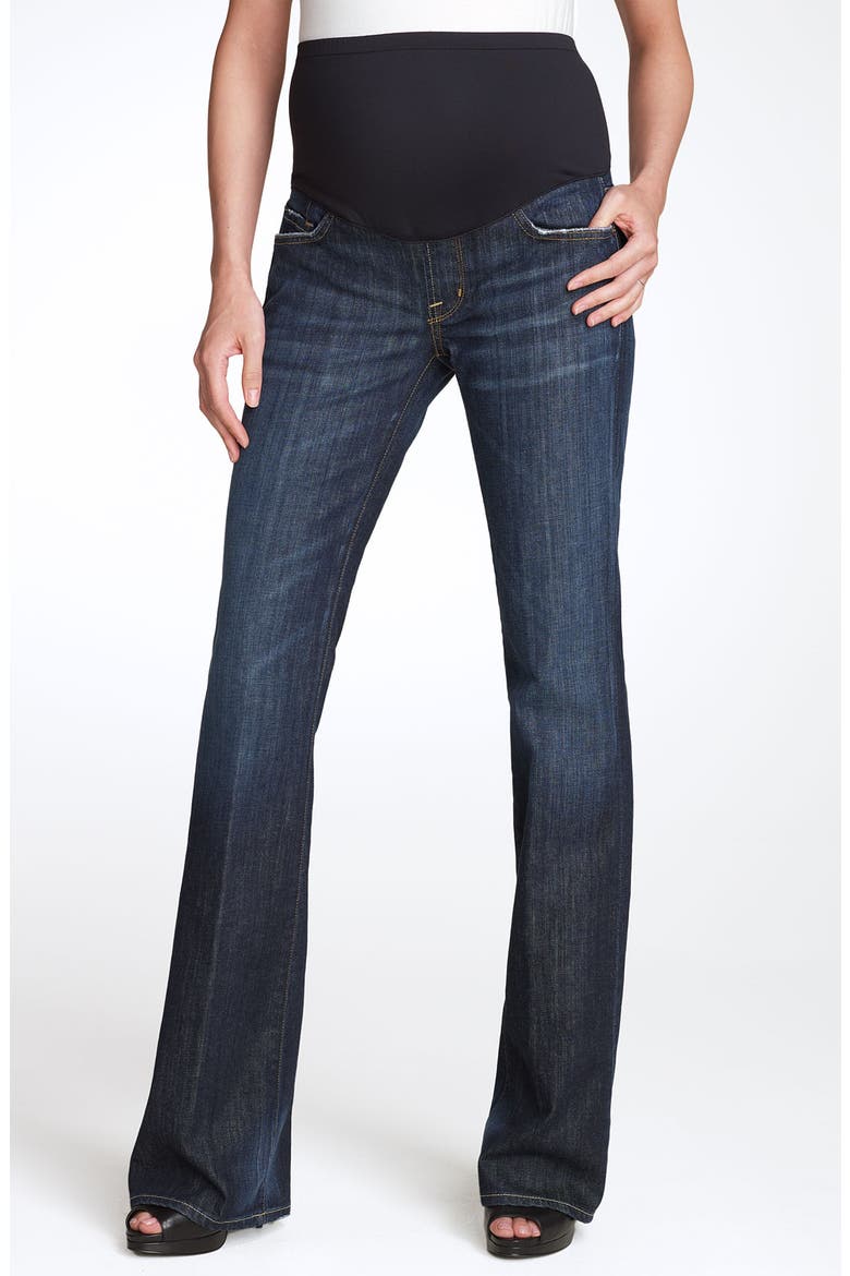 'Kelly' Maternity Bootcut Stretch Jeans, Main, color, NEW PACIFIC BLUE