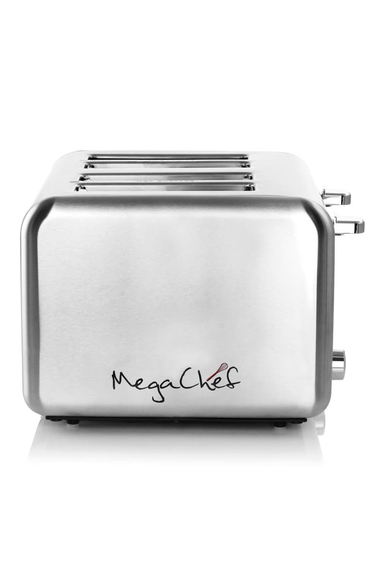 4 Slice Toaster in Stainless Steel Silver, Alternate, color, Grey
