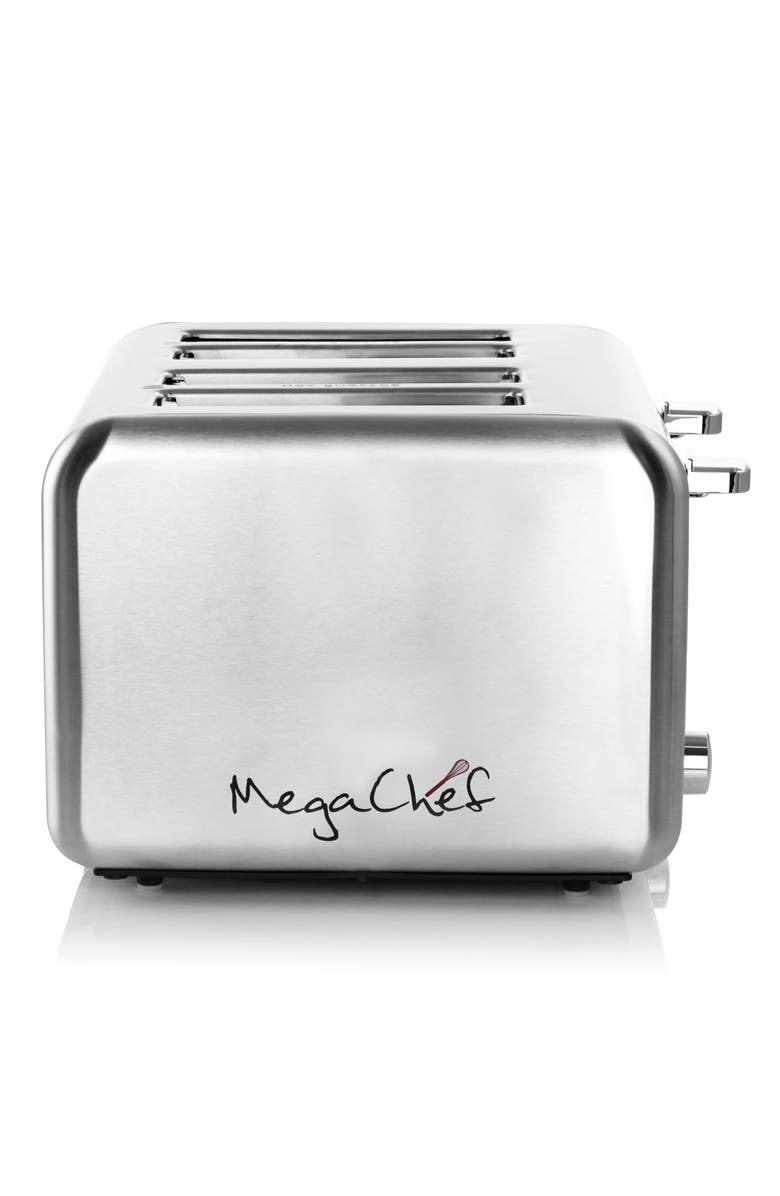 Megachef 4 Slice Toaster in Stainless Steel Silver, Alternate, color, Grey