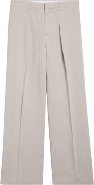 JW Anderson Linen & Nylon Straight Leg Pants