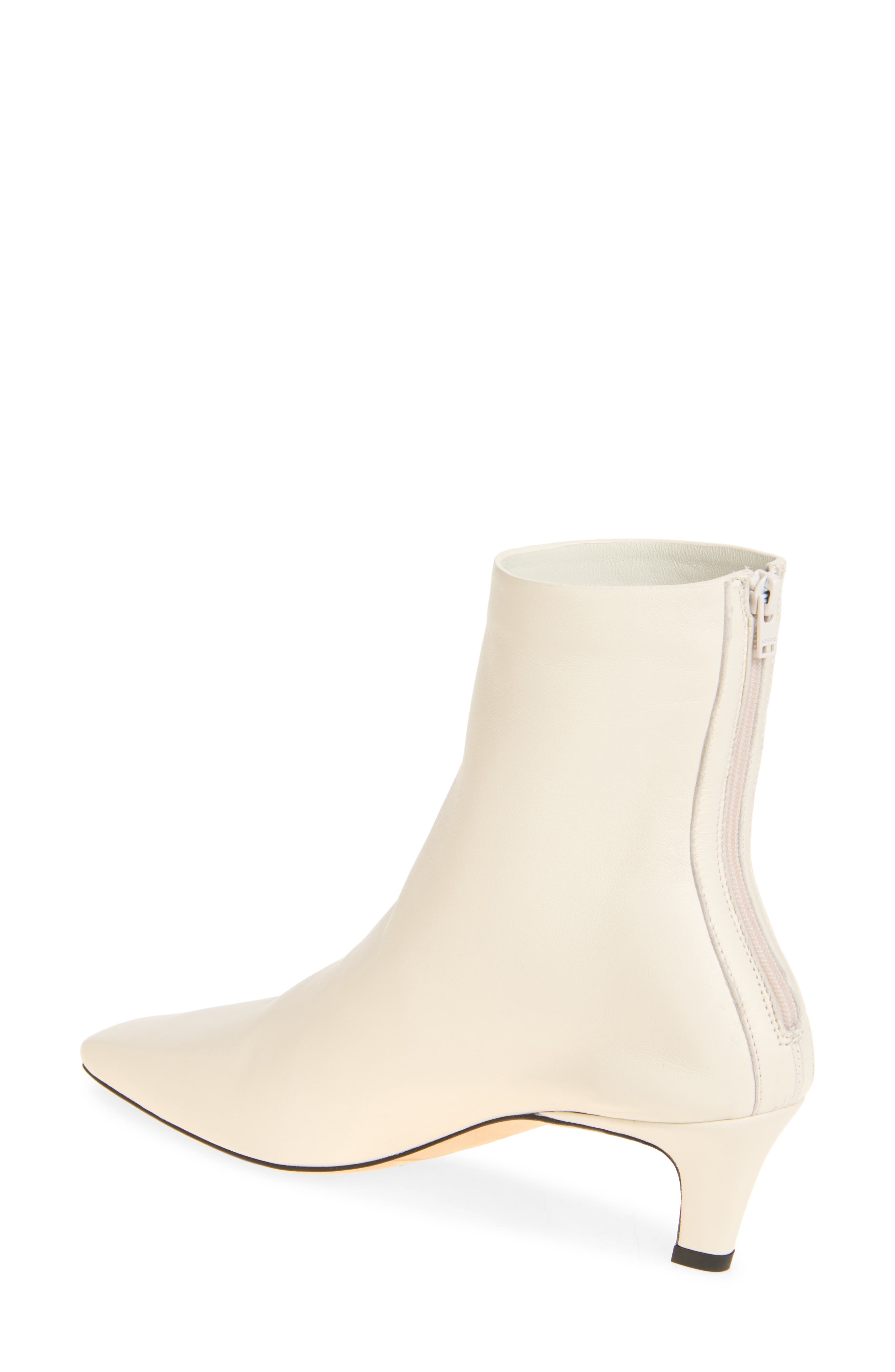 Slant Heel Bootie, Alternate, color, OFF-WHITE