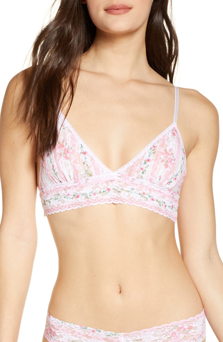 Hanky Panky Prairie Stripe Lace Bralette, Main, color, 