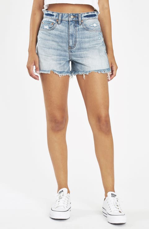 The Knockout High Waist Cutoff Denim Shorts (Karma)