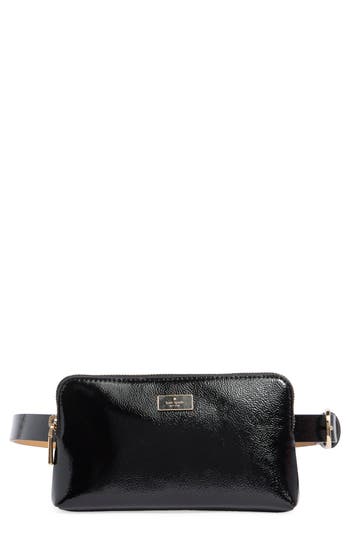 Kate Spade New York Crinkle Belt Bag In Black