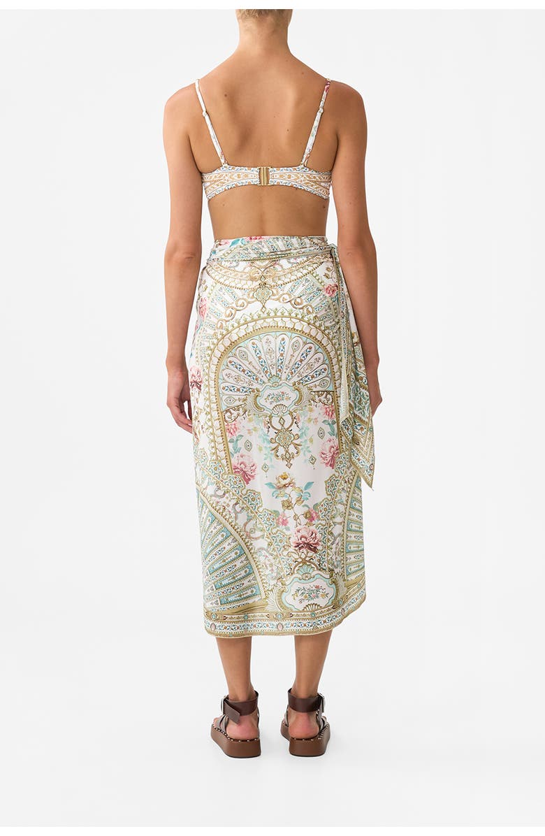 Camilla Eyelet Wrap Maxi Sarong With Tie Waist Ottoman Dynasty, Alternate, color, Ottoman Dynasty