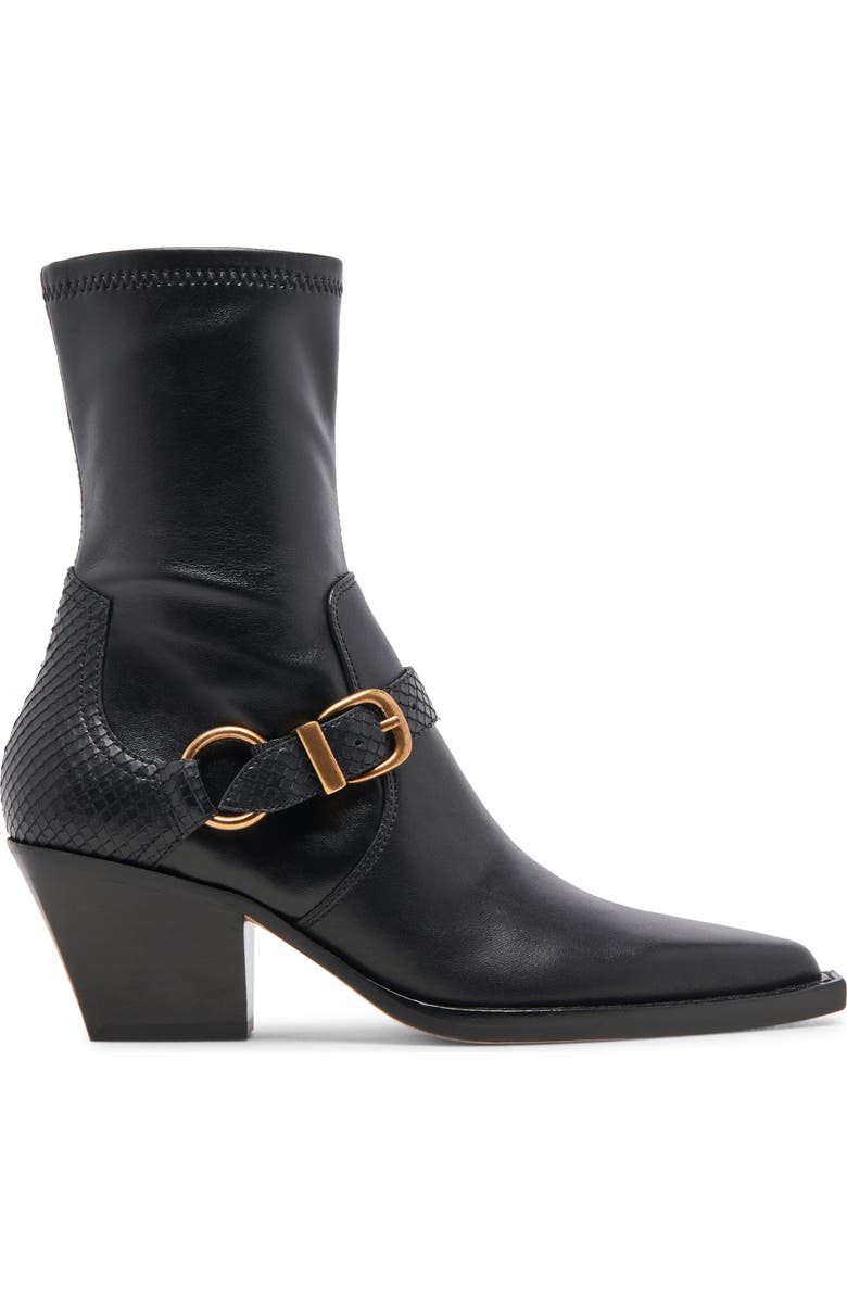 Dolce Vita Rave Pointed Toe Bootie, Alternate, color, Black Leather