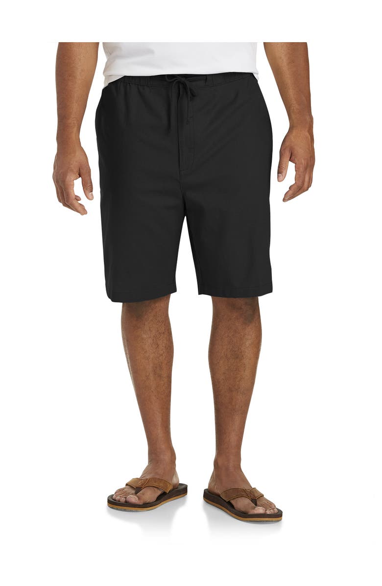 Oak Hill by DXL Linen-Blend Drawstring Shorts, Main, color, 