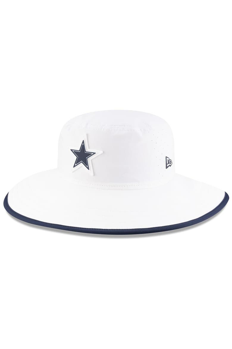 Men's New Era  White Dallas Cowboys 2025 NFL Training Camp Panama Bucket Hat, Main, color, White