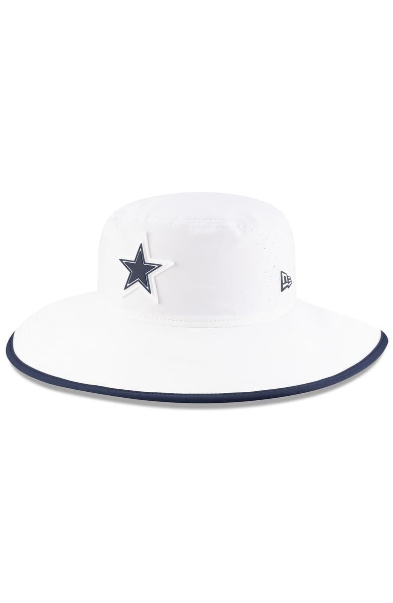 New Era Men's New Era White Dallas Cowboys 2025 NFL Training Camp Panama Bucket Hat, Main, color, White