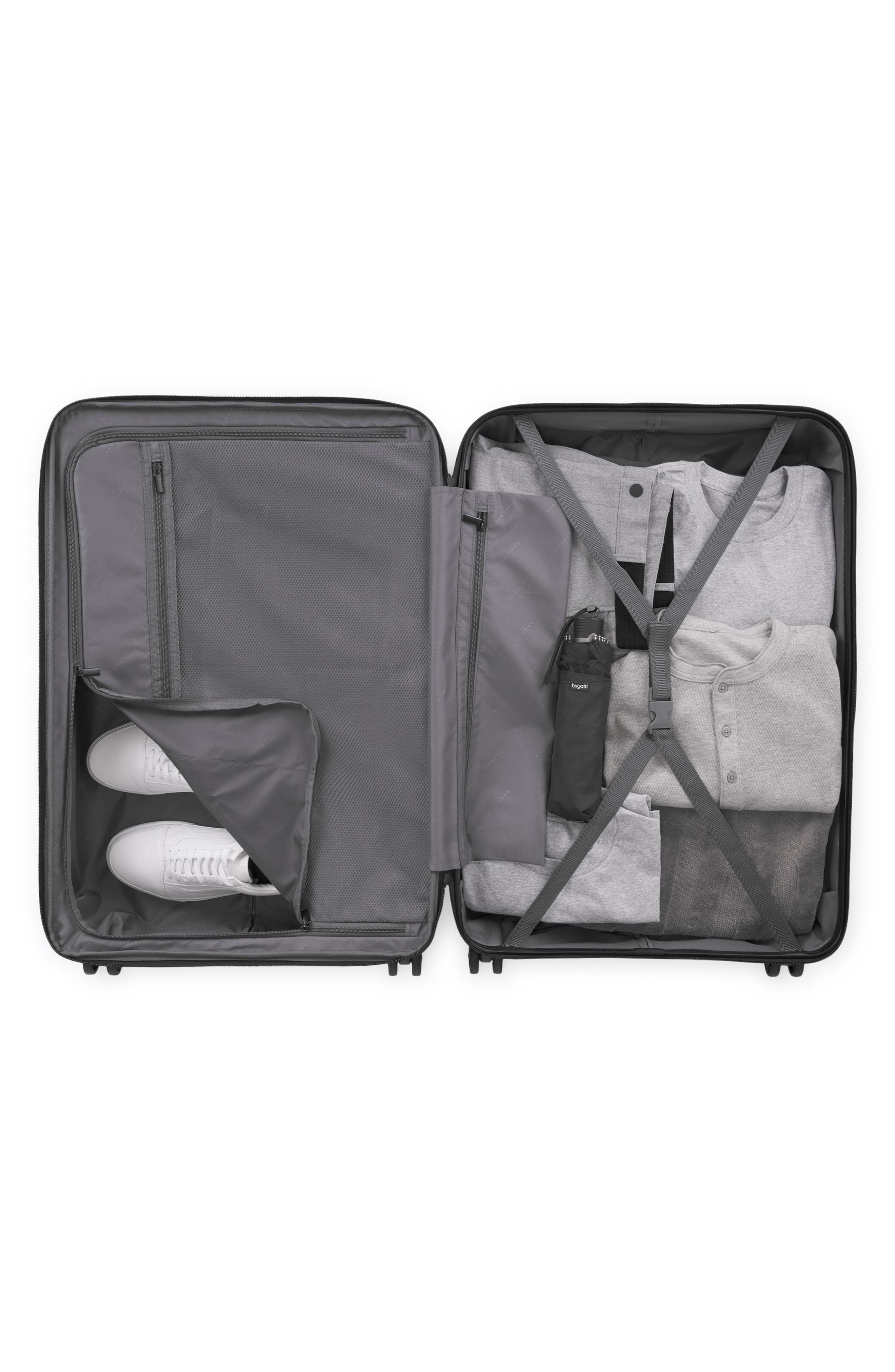 bugatti Mecca 2-Piece Hardside Luggage Set, Alternate, color, Black