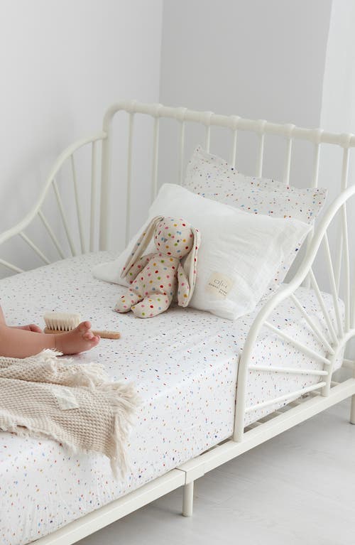 Domani Home Print Bassinet Crib Sheet In Terrazzo