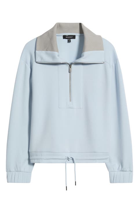 Quarter Zip Drawstring Pullover