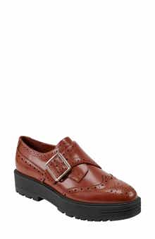 Marc Fisher LTD Remona Wingtip Monk Strap Platform Loafer