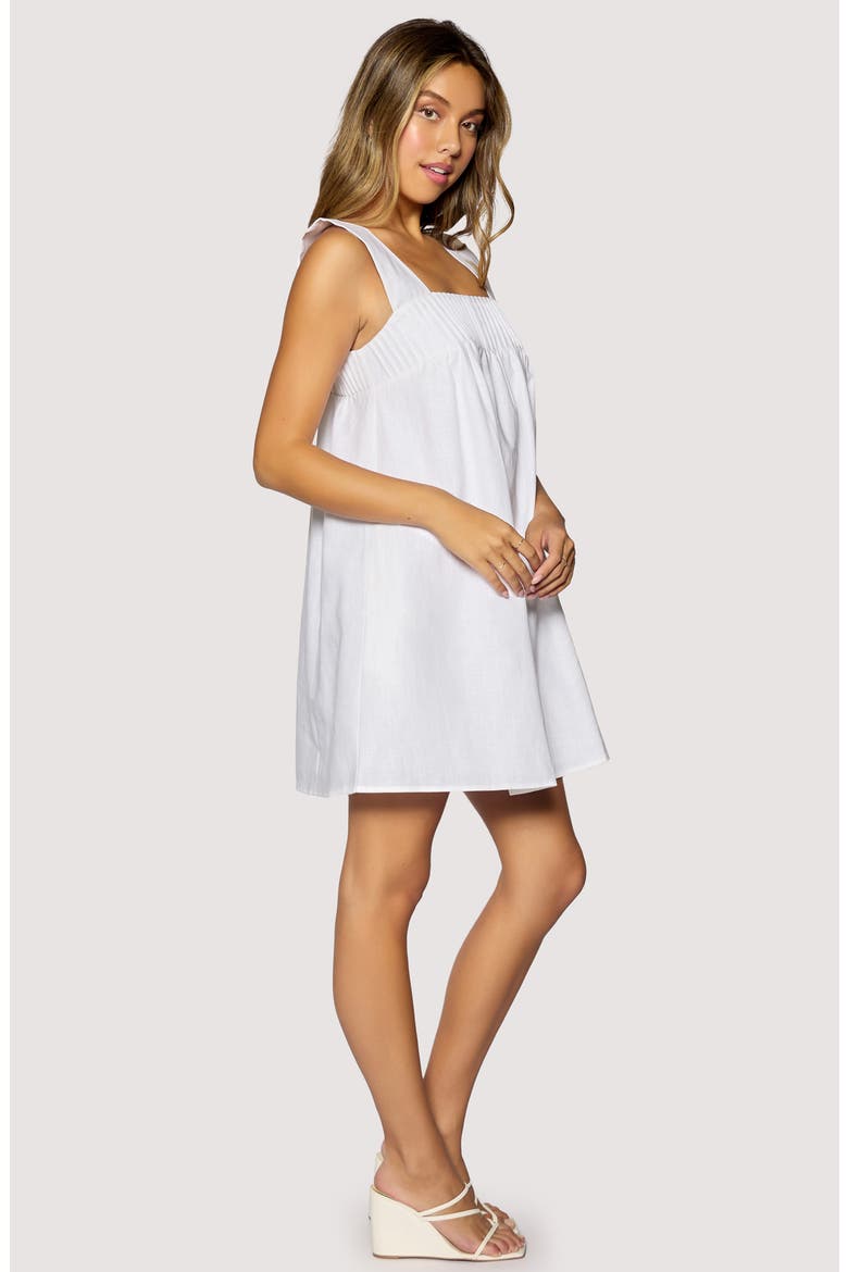 Cabrera Mist Babydoll Minidress, Alternate, color, WHITE