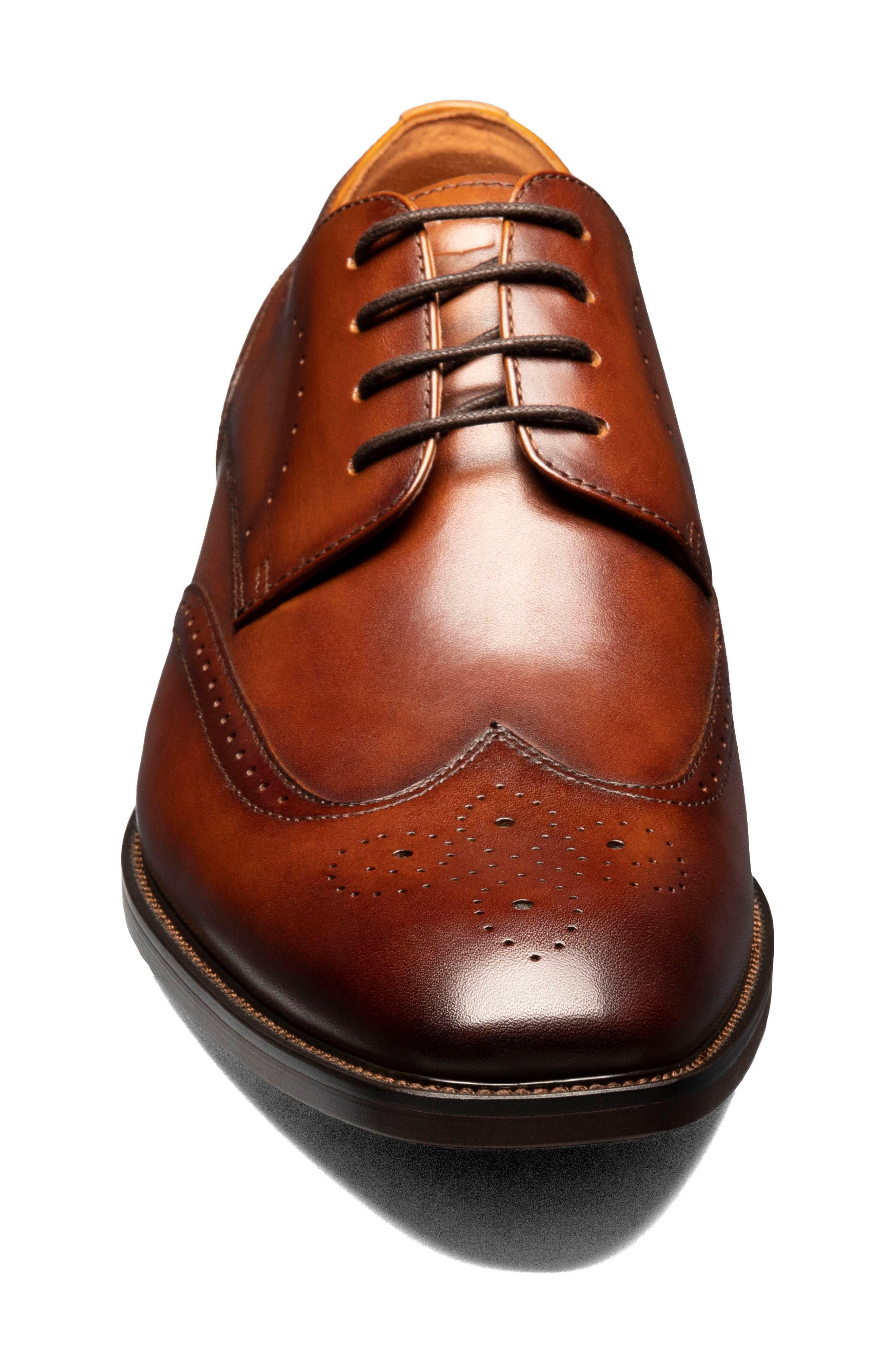 Florsheim Sorrento Wingtip, Alternate, color, Cognac