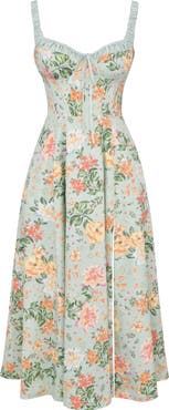 HOUSE OF CB Sabrina Corset Fit & Flare Dress