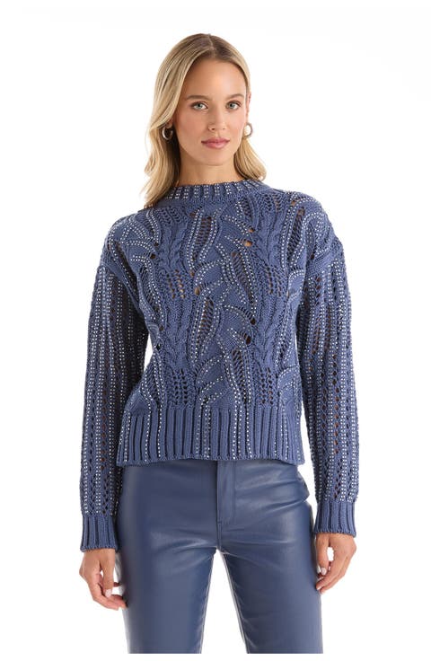 Elea Crystal Knit Sweater