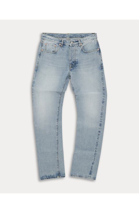 965 John Japan Selvedge with Matte silver metal rivet Regular Fit Denim Pants
