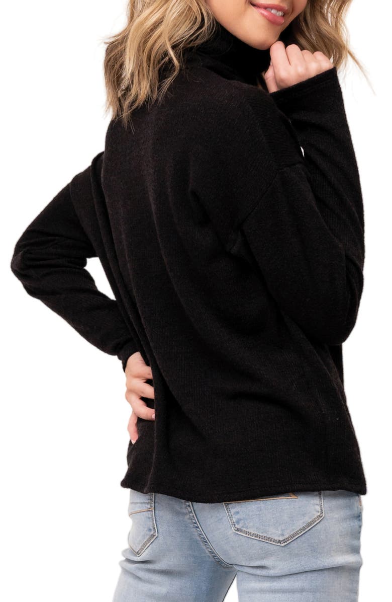 GIBSONLOOK Cold Shoulder Cowl Neck Sweater, Alternate, color, 