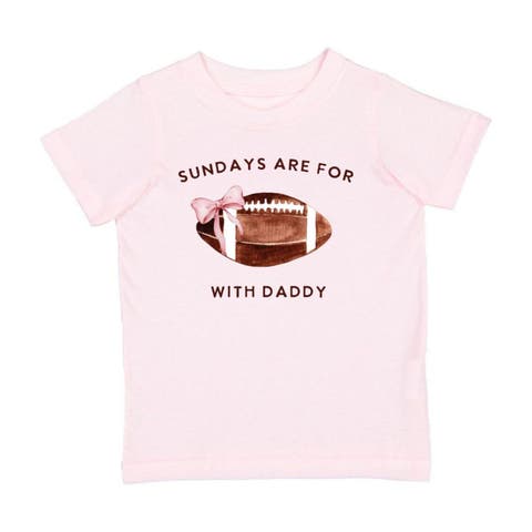 Football With Daddy Short Sleeve T-Shirt (Baby, Toddler, Little Kid & Big Kid)