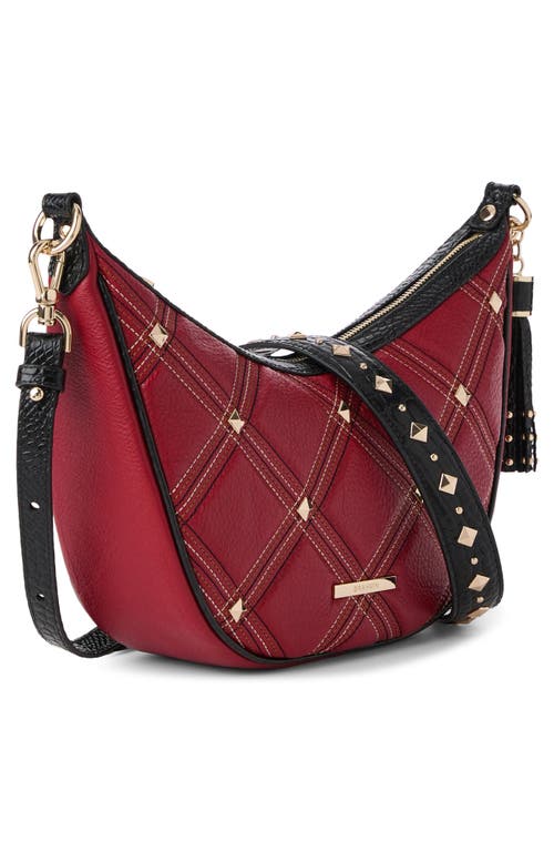Brahmin Percy Quilted Leather Crossbody Bag In Red